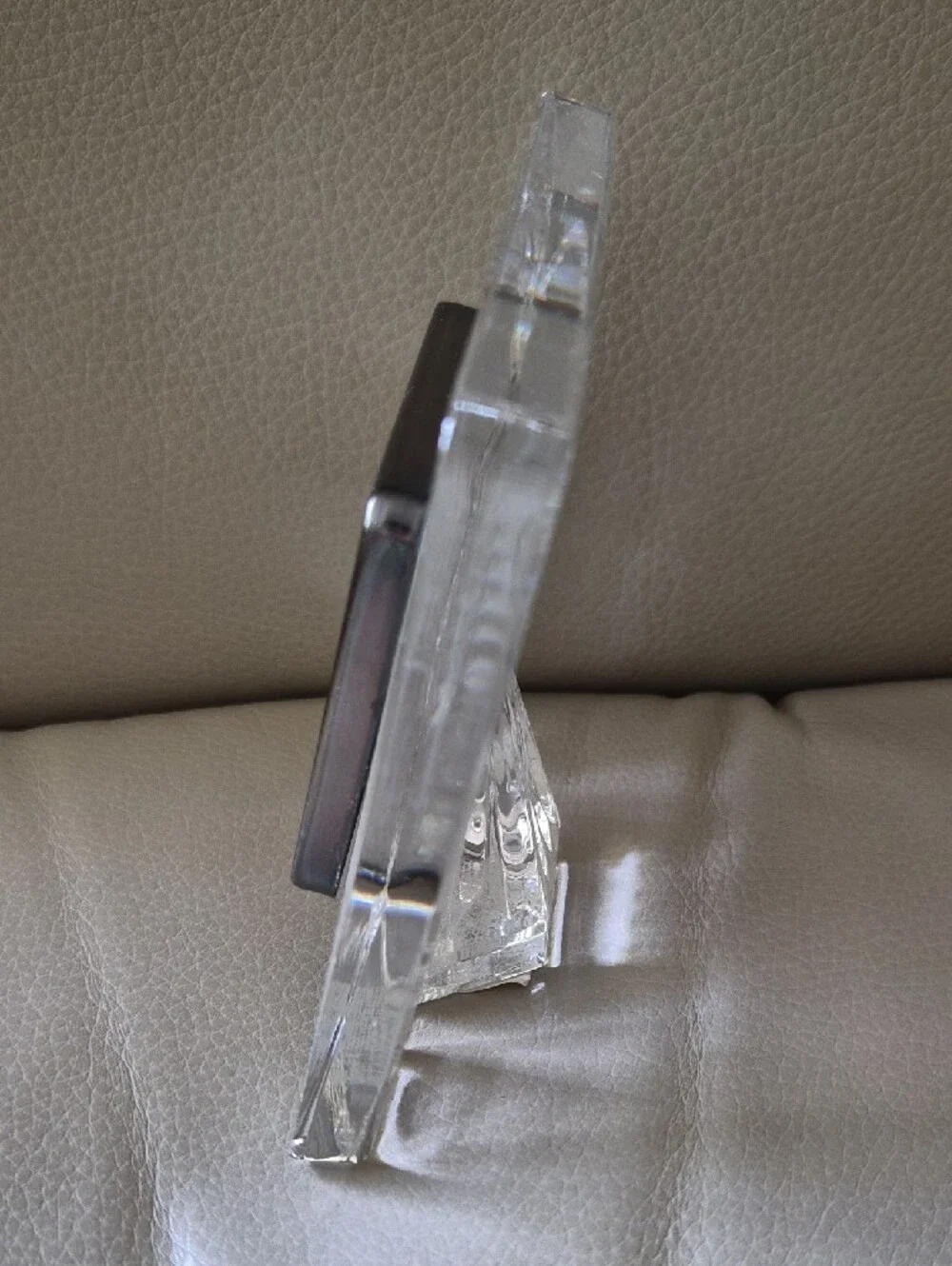 Waterford Crystal Clear Cut-Glass Square Picture Frame
